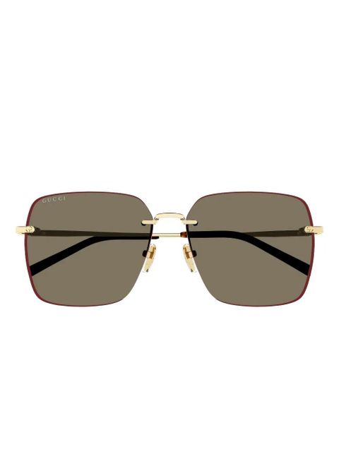 Gucci Eyewear GG1955SA square-frame sunglasses - Gold
