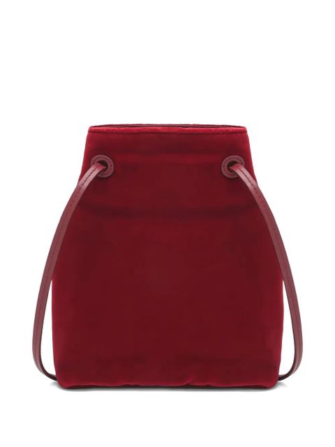 Miu Miu logo velvet mini bag - Red
