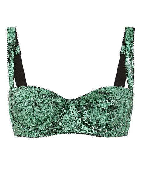 Dolce & Gabbana sequinned bra - Green - zdjęcie produktu nr 1