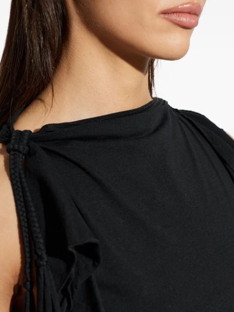 ISABEL MARANT ruffled ruched dress - Black