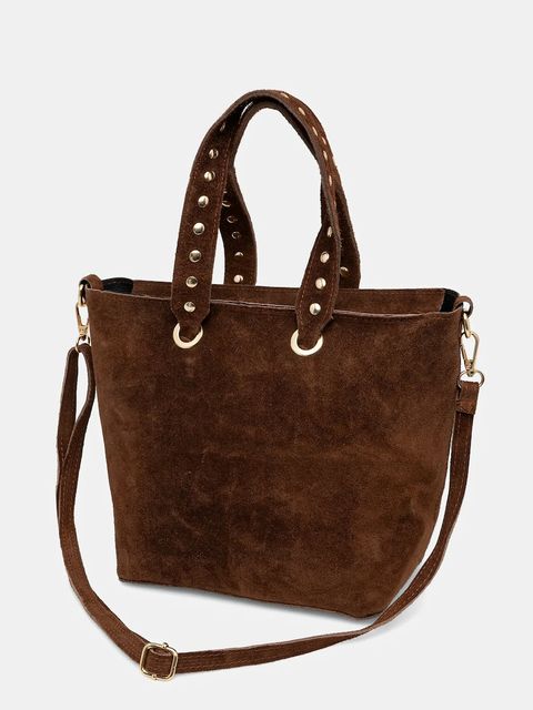 Answear.LAB torebka zamszowa kolor brązowy - zdjęcie produktu nr 2