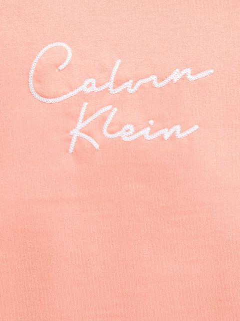 Calvin Klein Jeans t-shirt bawełniany damski kolor pomarańczowy LV047C202G