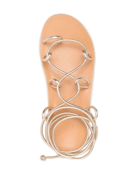 Ancient Greek Sandals lace-up minimal sandals - Gold