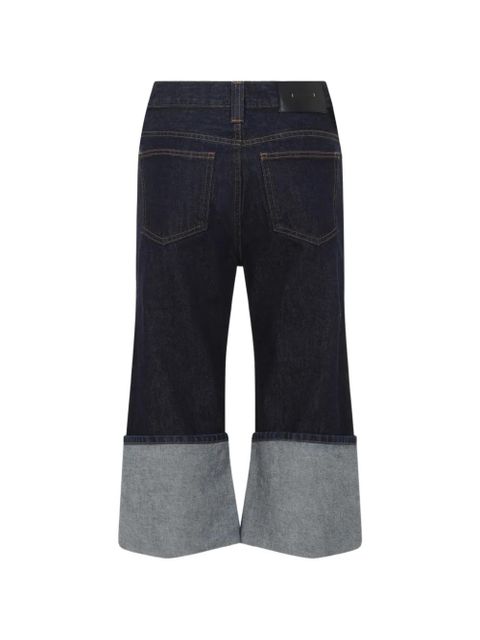 KHAITE cuffed cotton jeans - Blue - zdjęcie produktu nr 2