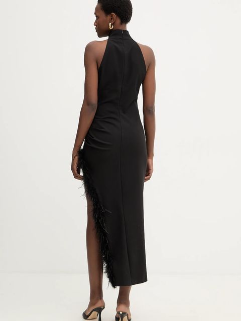 Haveone sukienka kolor czarny maxi dopasowana AVS-P067 - zdjęcie produktu nr 2