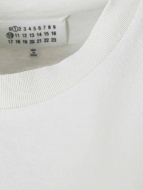 Maison Margiela numbers-embroidered T-shirt - White - zdjęcie produktu nr 2