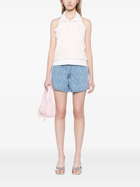 GCDS monogram denim shorts - Blue - zdjęcie produktu nr 2