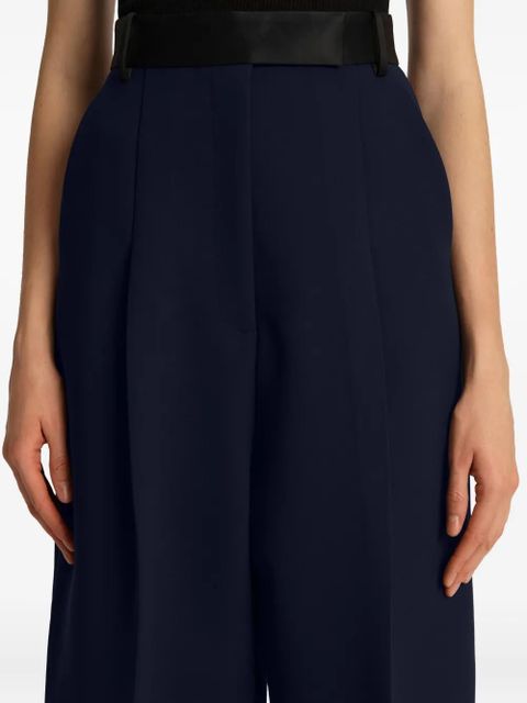 KHAITE Cullen pleated trousers - Blue