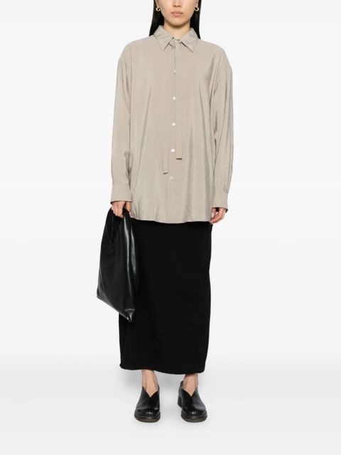 LEMAIRE tie-neck shirt - Neutrals - zdjęcie produktu nr 2