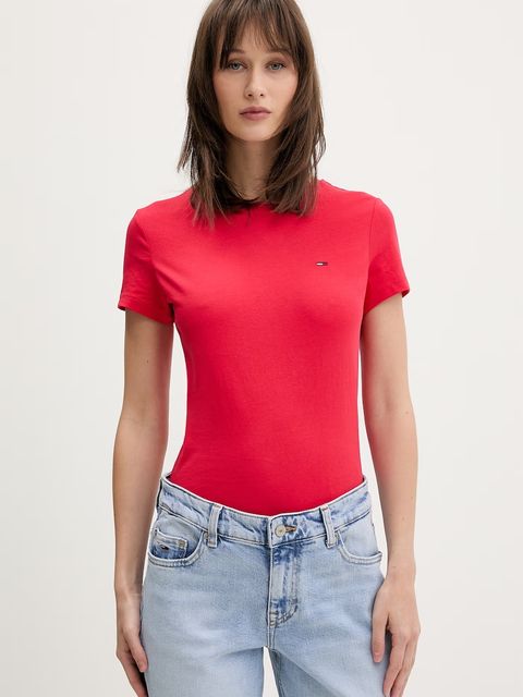 Tommy Jeans t-shirt basic damski bawełniany - zdjęcie produktu nr 2