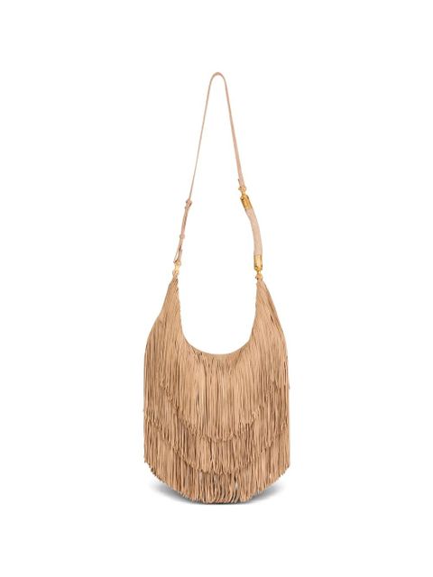 Balmain large Ebene fringed hobo bag - Neutrals - zdjęcie produktu nr 1