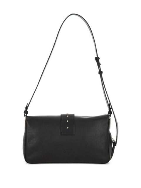 PINKO bird-buckle shoulder bag - Black