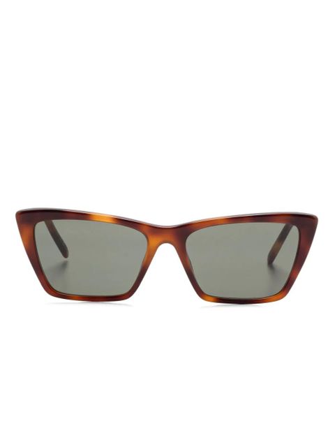 Saint Laurent Eyewear Mica Thin sunglasses - Brown - zdjęcie produktu nr 1
