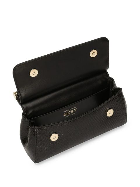 Dolce & Gabbana small Sicily leather handbag - Black
