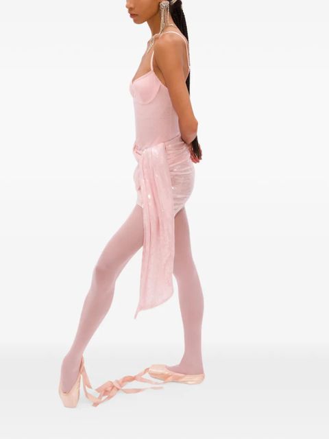 AREA Ballerina sequin-embellished dress - Pink