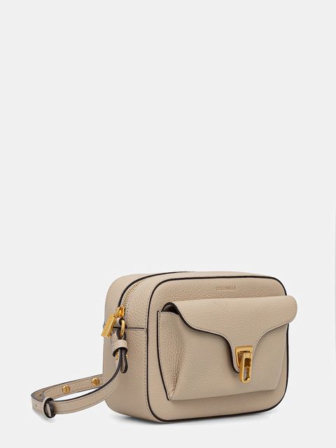 Coccinelle torebka skórzana kolor beżowy E1 MF6 15 02 01