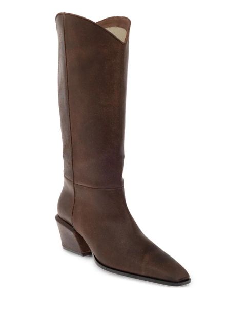 Paris Texas 50mm Bettina leather pointed-toe boots - Brown