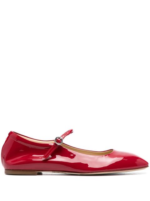 Aeyde Uma patent leather Mary Jane shoes - Red - zdjęcie produktu nr 1