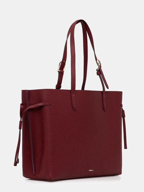 Furla torebka skórzana kolor bordowy WB02001 BX4329 4617S - zdjęcie produktu nr 2