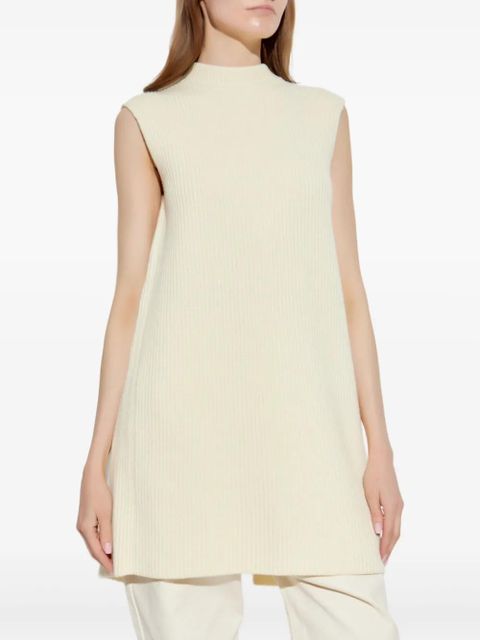 Jil Sander ribbed sleeveless sweater - Neutrals - zdjęcie produktu nr 2
