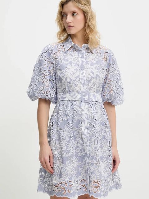 Answear.LAB sukienka kolor niebieski mini rozkloszowana - zdjęcie produktu nr 1