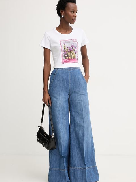 Liu Jo T-shirt damski bawełniany - zdjęcie produktu nr 1