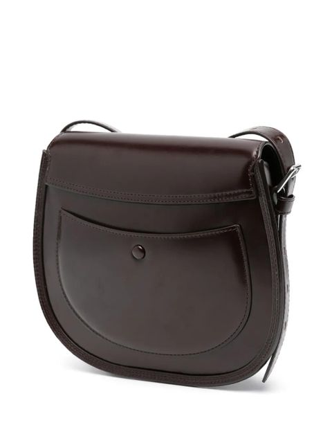 LEMAIRE Cartridge leather crossbody bag - Brown