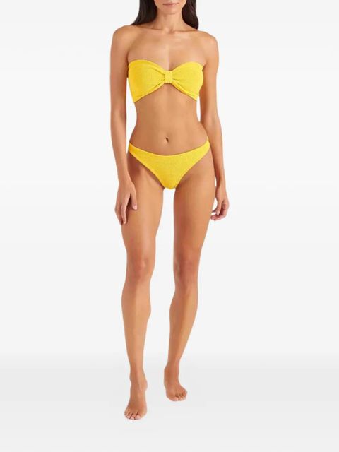 Hunza G Jean knot-detail bikini set - Yellow