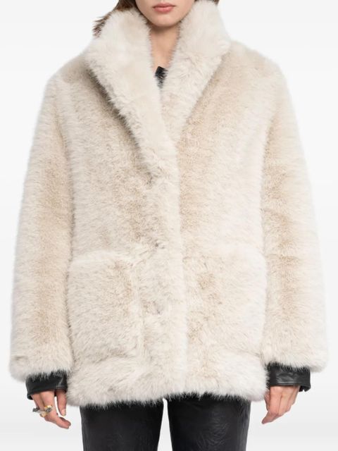 Zadig&Voltaire shawl-collar coat - Neutrals