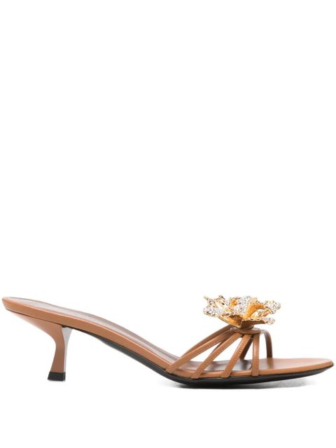 Giuseppe Zanotti orchid-motif sandals - Brown - zdjęcie produktu nr 1
