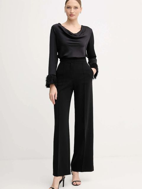 Joseph Ribkoff bluzka damska kolor czarny z aplikacją 254020