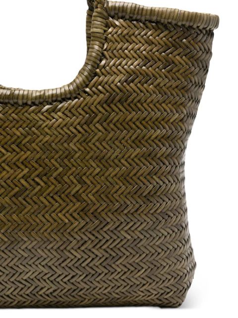 DRAGON DIFFUSION woven handle tote - Green