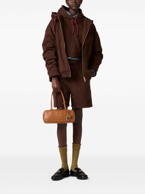 Miu Miu cotton fleece hoodie - Brown - zdjęcie produktu nr 2