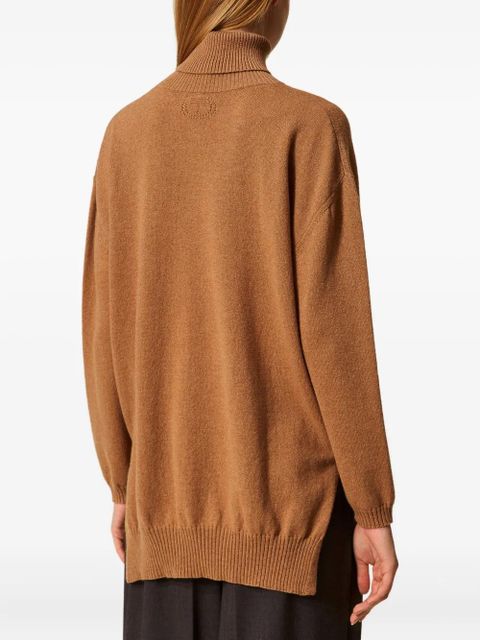 TWINSET turtle neck sweater - Brown