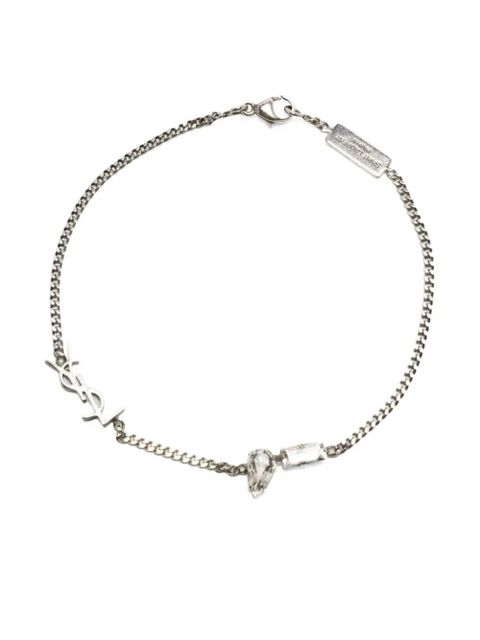 Saint Laurent logo-detail bracelet - Silver - zdjęcie produktu nr 1