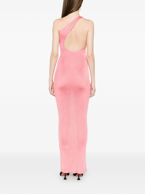 Self-Portrait one-shoulder maxi dress - Pink
