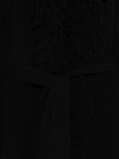 Blumarine fringed coat - Black