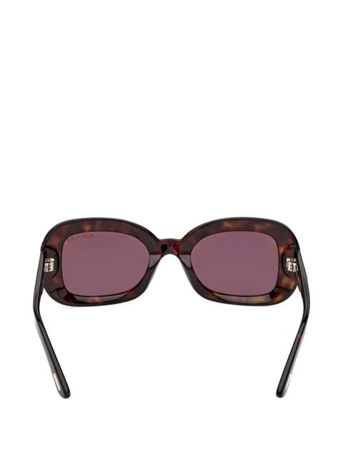 TOM FORD Eyewear rectangle-frame sunglasses - Brown - zdjęcie produktu nr 1