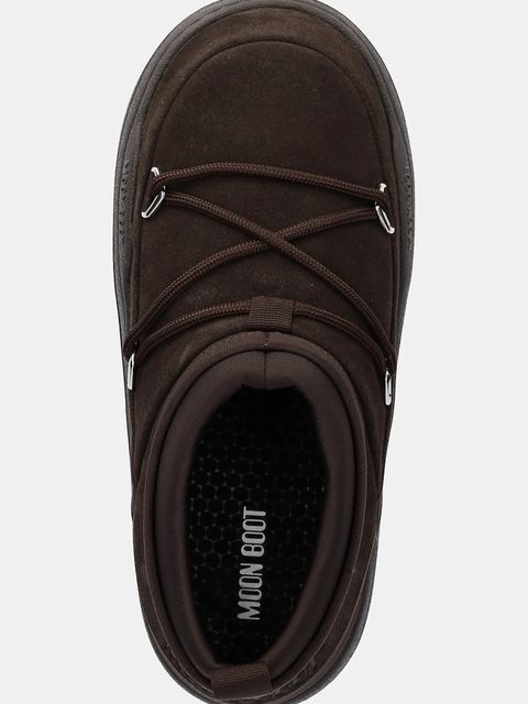 Moon Boot śniegowce MB PARK ICON SUEDE kolor brązowy 80D2470170 M010