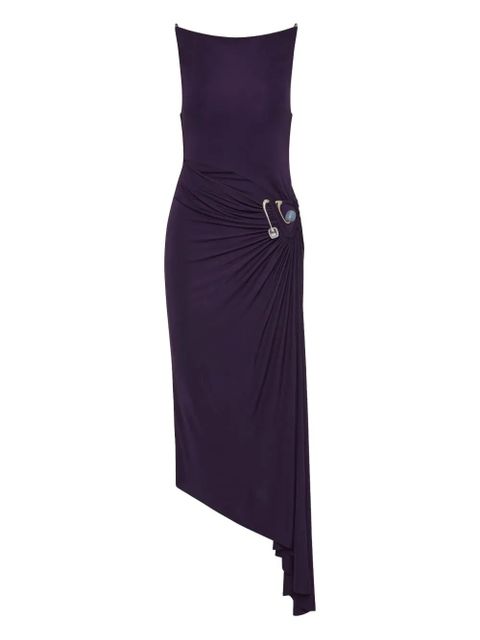 Christopher Esber Veer spiral crystal tank asymmetric dress - Purple - zdjęcie produktu nr 1