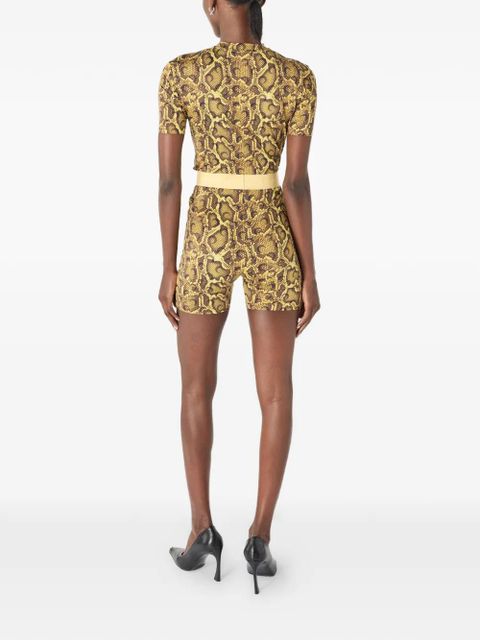 Marine Serre printed jersey shorts - Yellow - zdjęcie produktu nr 2