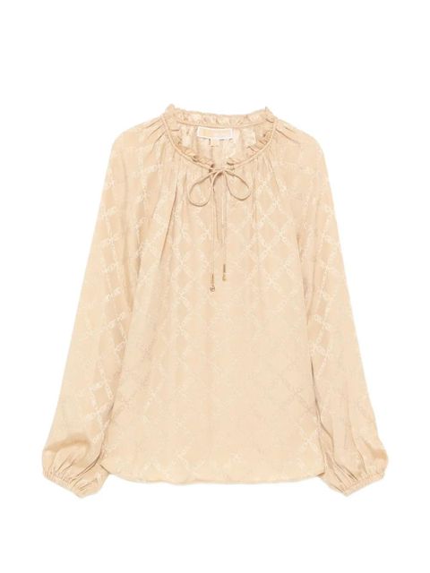 Michael Kors monogram blouse - Neutrals - zdjęcie produktu nr 1