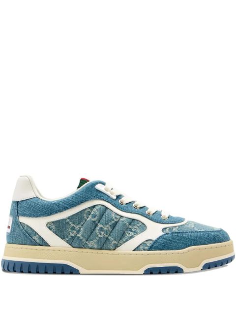 Gucci monogram denim sneakers - Blue - zdjęcie produktu nr 1