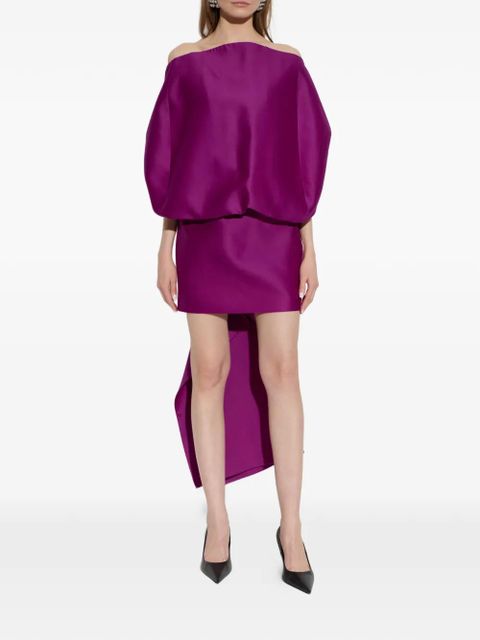 Balenciaga off-shoulder dress - Purple - zdjęcie produktu nr 2
