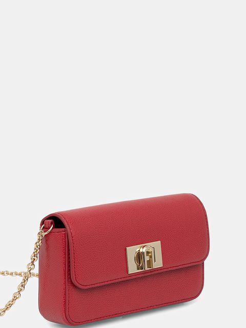 Furla torebka skórzana kolor czerwony WE00265.ARE000.RUB00 - zdjęcie produktu nr 2