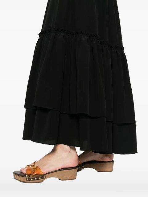 Chloé tiered ruffled maxi skirt - Black