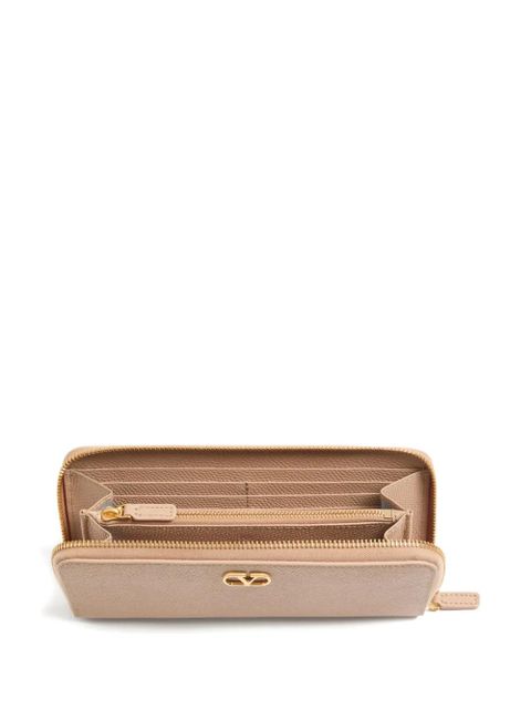 Valentino Garavani VLogo Signature zip wallet - Neutrals