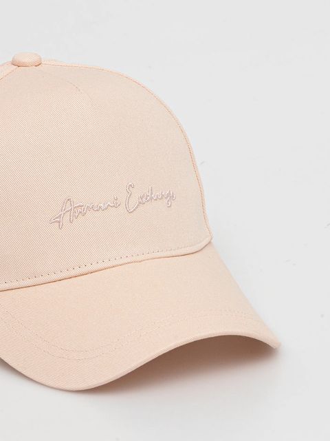 Armani Exchange czapka z daszkiem bawełniana - zdjęcie produktu nr 1