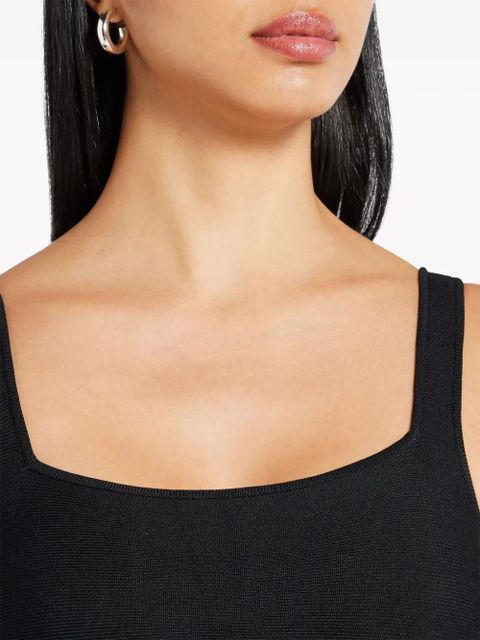 STAUD Ellison knitted midi dress - Black