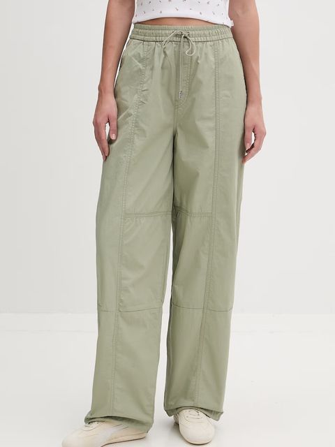 HUGO Blue spodnie parachute damskie bawełniane - zdjęcie produktu nr 2